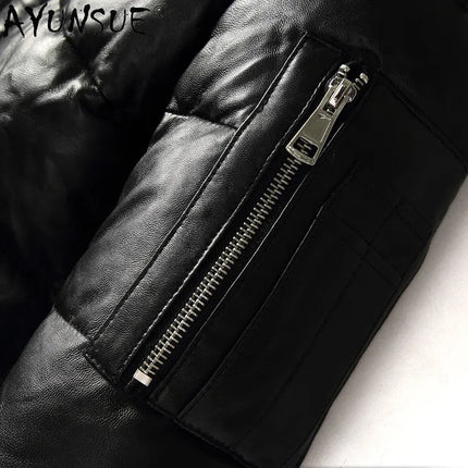 Men Jacket 2025 Men's Clothing Autumn Winter Down Jacket 5XL Real Sheepskin Clothes Thick Coat Male Ropa Hombre LXR384