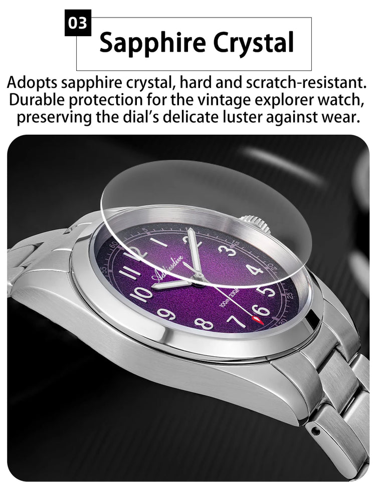 ADDIESDIVE 2026 New Luxury Men Quartz Watch 100M Waterproof Sapphire Glass Super Luminous Stainless Steel Business Wristwatches