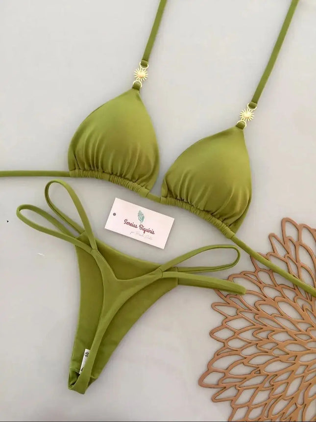 Micro Bikini 2026 Push Up Women's, Sexy Swimsuit, Brazilian Bikini Set, Thong, Floral Biquini, Print, Beachwear
