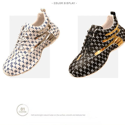 Brand Men Sneakers Fashion Print Casual Shoes Men Breathable Lace Up Running Shoes Luxury High Quality Men Sport Shoes 2026 New