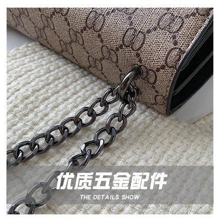 Fashion Popular Women's Bag Trend Brand Retro Chain Shoulder Bag High Quality Ladies Crossbody Bag Designer Luxury Handbag PlatiNum