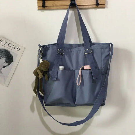 Waterproof Oxford Large Capacity Women Handbag Shoulder Bag Female Crossbody Bags for Women Casual Tote Bag PlatiNum
