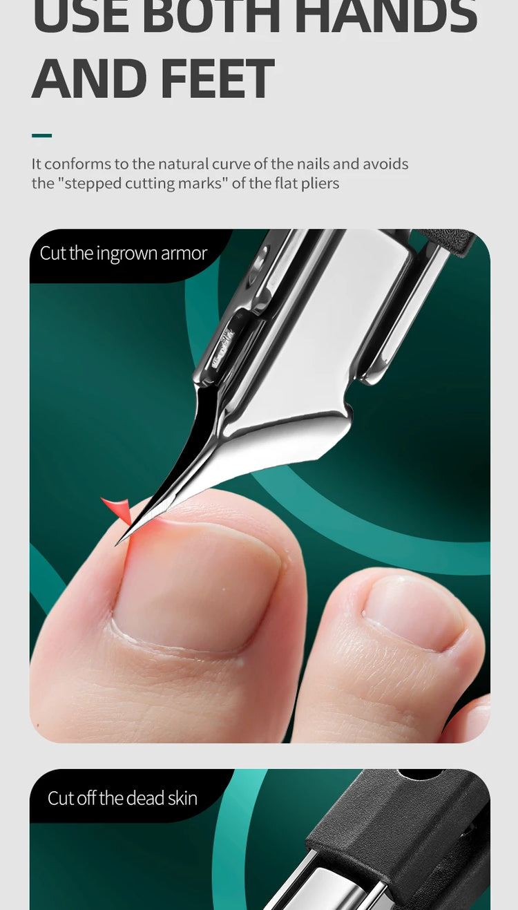 Ultimate Precision, Professional Stainless Steel Nail Clipper Cuticle Nippers -Especially Suitable for Ingrown Toenails