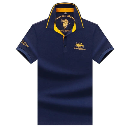 Men's Embroidered Short Sleeve Polo Shirt Casual Fashion Comfortable Summer Top