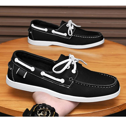 Mocassini da uomo Design Scarpe da barca Pelle PU Alta qualità Comodo Slip-On Morbido Piatto Versatile Scarpe da guida alla moda Mocassini