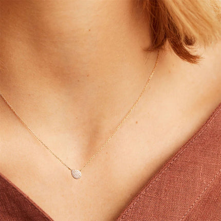 DPLAOPA 925 Sterling Silver Gold Solo trilioni Pave CZ zircone cuscino collana lunga catena pera Choker donne monete di lusso gioielli PlatiNum