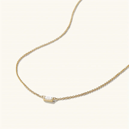 DPLAOPA 925 Sterling Silver Gold Solo trilioni Pave CZ zircone cuscino collana lunga catena pera Choker donne monete di lusso gioielli PlatiNum