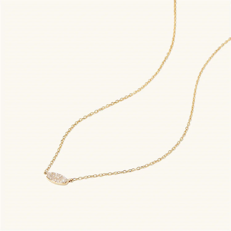 DPLAOPA 925 Sterling Silver Gold Solo trilioni Pave CZ zircone cuscino collana lunga catena pera Choker donne monete di lusso gioielli PlatiNum