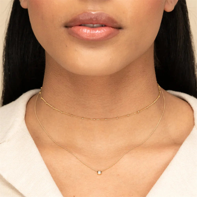 DPLAOPA 925 Sterling Silver Gold Solo trilioni Pave CZ zircone cuscino collana lunga catena pera Choker donne monete di lusso gioielli PlatiNum