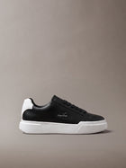 chunky sneakers ad alta trazione e resistenza in pelle black/white/black da uomini calvin klein