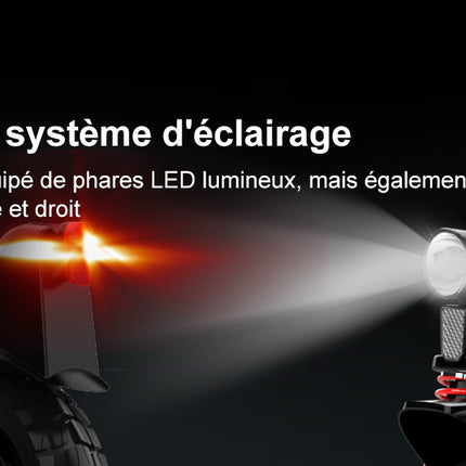 Monopattino elettrico Hitway, omologato per la circolazione stradale (Abee), monopattino elettrico per adulti da 10 pollici, batteria da 15.6ah, motore da 500W