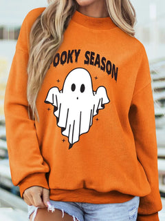 Spooky Season Mock Neck Reversible Halloween Sweatshirt
