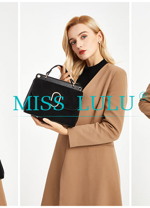 Miss Lulu piccola borsa da donna elegante borsa a tracolla borsa a tracolla in ecopelle elegante Shopper per donna