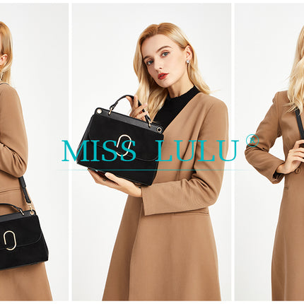Miss Lulu piccola borsa da donna elegante borsa a tracolla borsa a tracolla in ecopelle elegante Shopper per donna