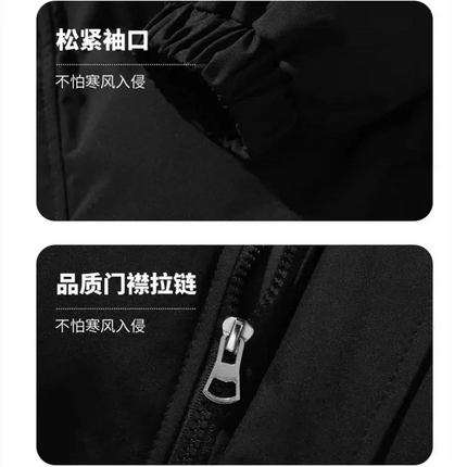 Thickened hooded cotton jacket autumn and winter new fashion warm flat jacket windproof jacket personalized LOGO customization