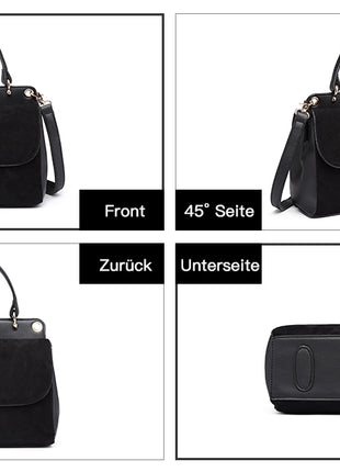 Miss Lulu piccola borsa da donna elegante borsa a tracolla borsa a tracolla in ecopelle elegante Shopper per donna