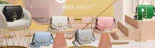 Miss Lulu WOMEN'S shoulder bag shoulder bag with zipper and tassel, modern, ideal for holiday and shopping, Crossbody Bag PlatiNum