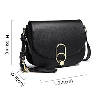 Miss Lulu WOMEN'S shoulder bag shoulder bag with zipper and tassel, modern, ideal for holiday and shopping, Crossbody Bag PlatiNum