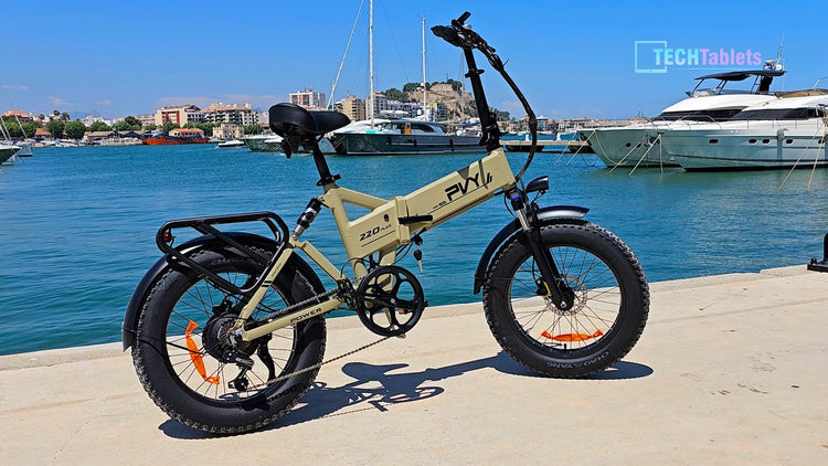 [EU DIRECT] Bicicletta Elettrica Pieghevole PVY Z20 PLUS, Pneumatici Fat da 20*4.0 Pollici con Tripla Sospensione Ammortizzata, Coppia 100N.m, Batteria 48V 16.5Ah - Grigio